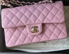 Chanel Small Classic Double Flap Sakura W/ Light Hw 2
