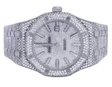 Audemars Piguet Royal Oak 41MM Steel VS Pave Dial Diamond 33 Ct 2