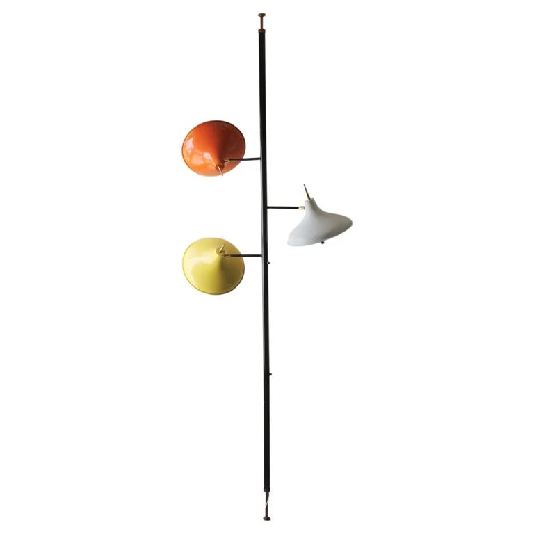 Mid Century Modern UFO Saucer Tension Pole ! Laurel After Gio Ponti — lighting — resale