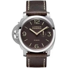 Panerai Titanium Lefty PAM00368 Limited Edition Brown Sandwich Dial Extra Strap 3