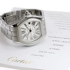 Cartier — Cartier Roadster LM W6206017 41mm SS Silver Dial Automatic Date #C4657 — Watch — resale