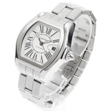 Cartier Roadster LM W6206017 41mm SS Silver Dial Automatic Date #C4657 2