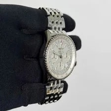 Breitling Navitimer Stainless Steel 42mm Silver Chronograph Dial Ref# 3
