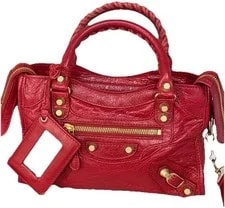 Balenciaga — Authentic Balenciaga Bright Crinkled Motocross — Handbag — resale