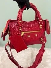 Authentic Balenciaga Bright Crinkled Motocross 2