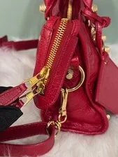 Authentic Balenciaga Bright Crinkled Motocross 4