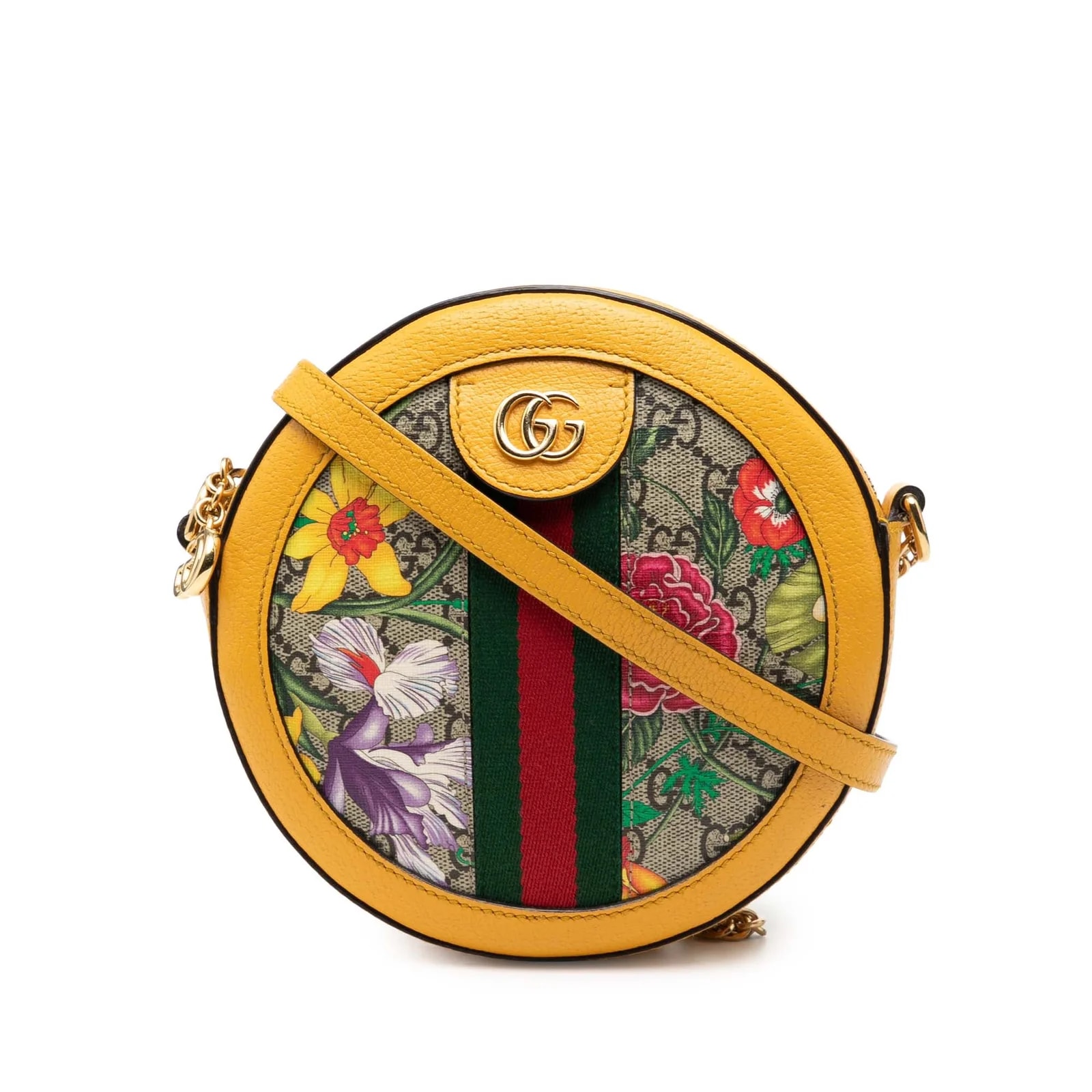 Gucci — Mini Flora Ophidia Round Crossbody — Handbag — resale