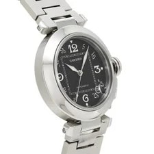 Cartier Pasha C W31043M7 ( 2324) 35mm Stainless Steel Black #WW6803 3
