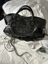 Balenciaga — Y2K 2009 Balenciaga Large Two Way Moto Style W/ Tags, Dust , Strap — Handbag — resale