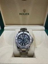 Rolex — Rolex Yacht-Master 116622 Silver Oyster Bracelet With Gray Bezel — Watch — resale