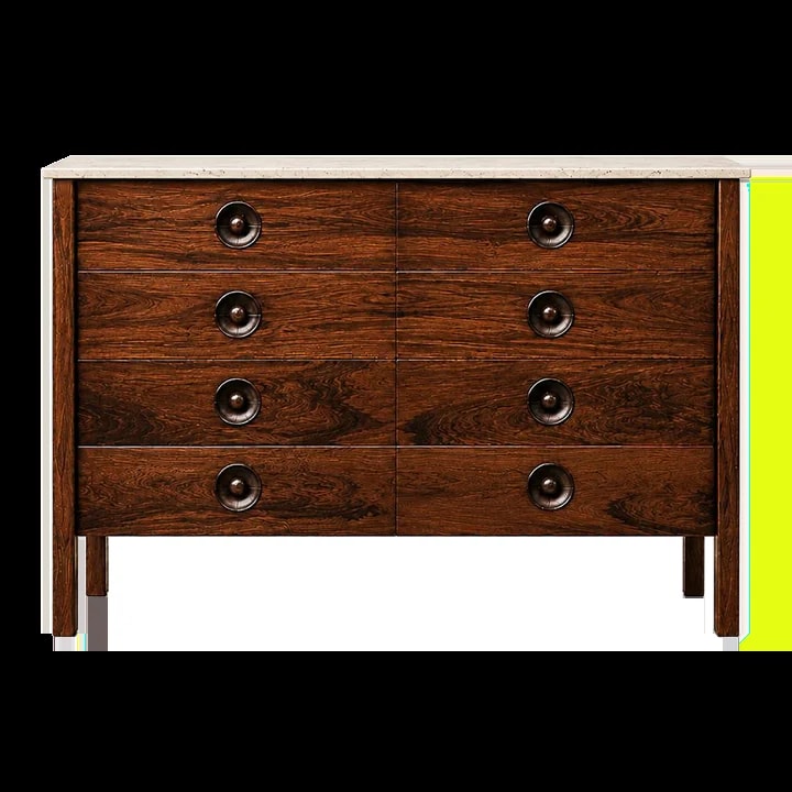 Sergio Rodrigues — Sergio Rodrigues "Marquesa" Chest of Drawers in With Top — Oca, Brazil, C. 1965 — Furniture — resale