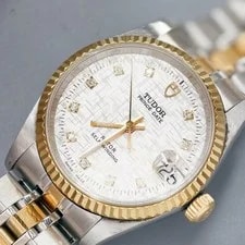 Tudor Sliver Linen Dial Prince Date 72033 Automatic 32mm Gilding 2
