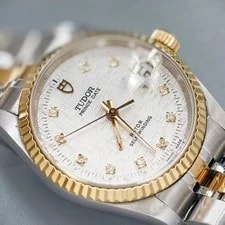 Tudor Sliver Linen Dial Prince Date 72033 Automatic 32mm Gilding 3