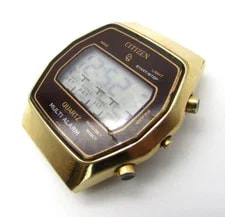Citizen Multi Alarm Running LC Stainless Steel Case B301 3