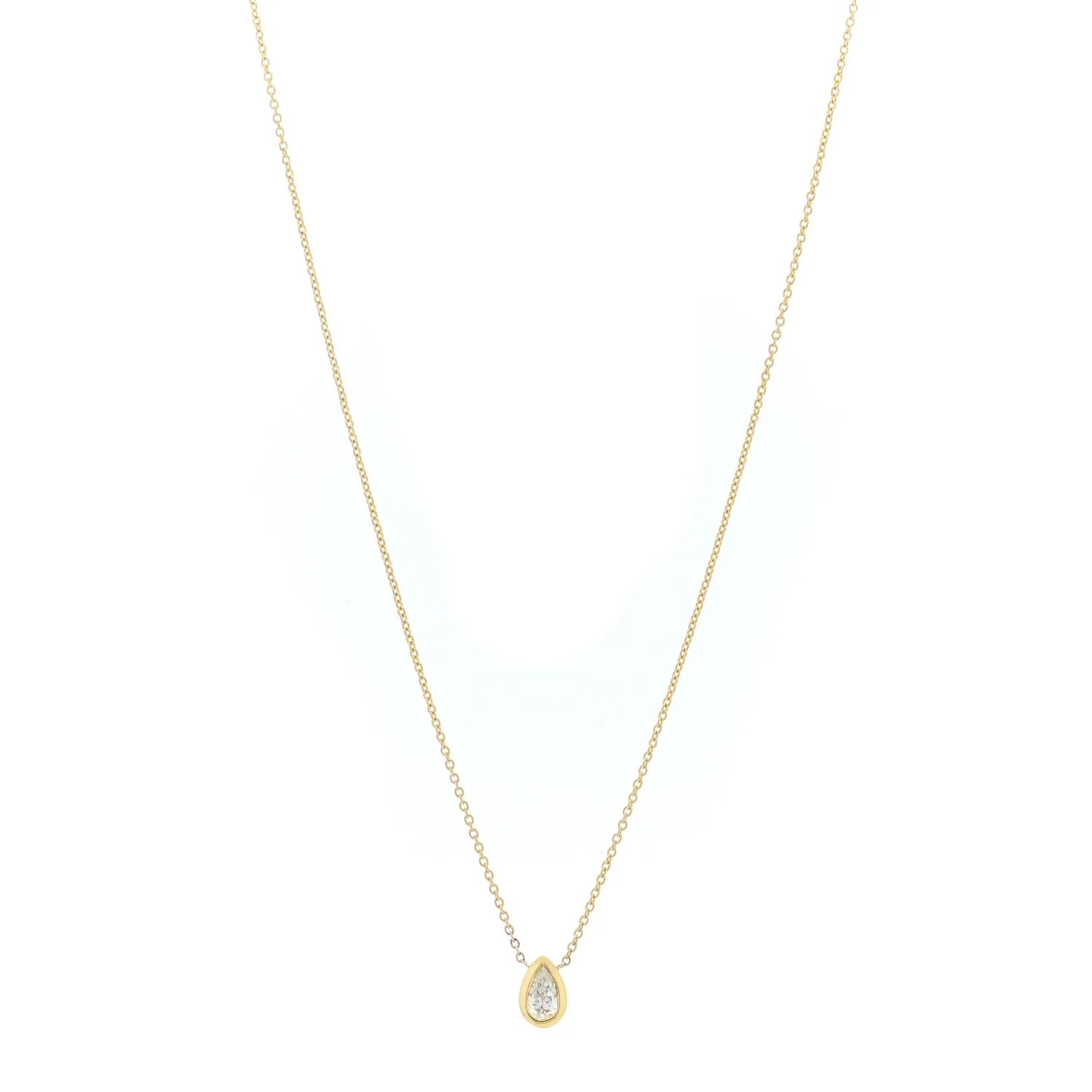 Roberto Coin — 18K Yellow Gold .19ct Pear Cut — Jewelry — resale