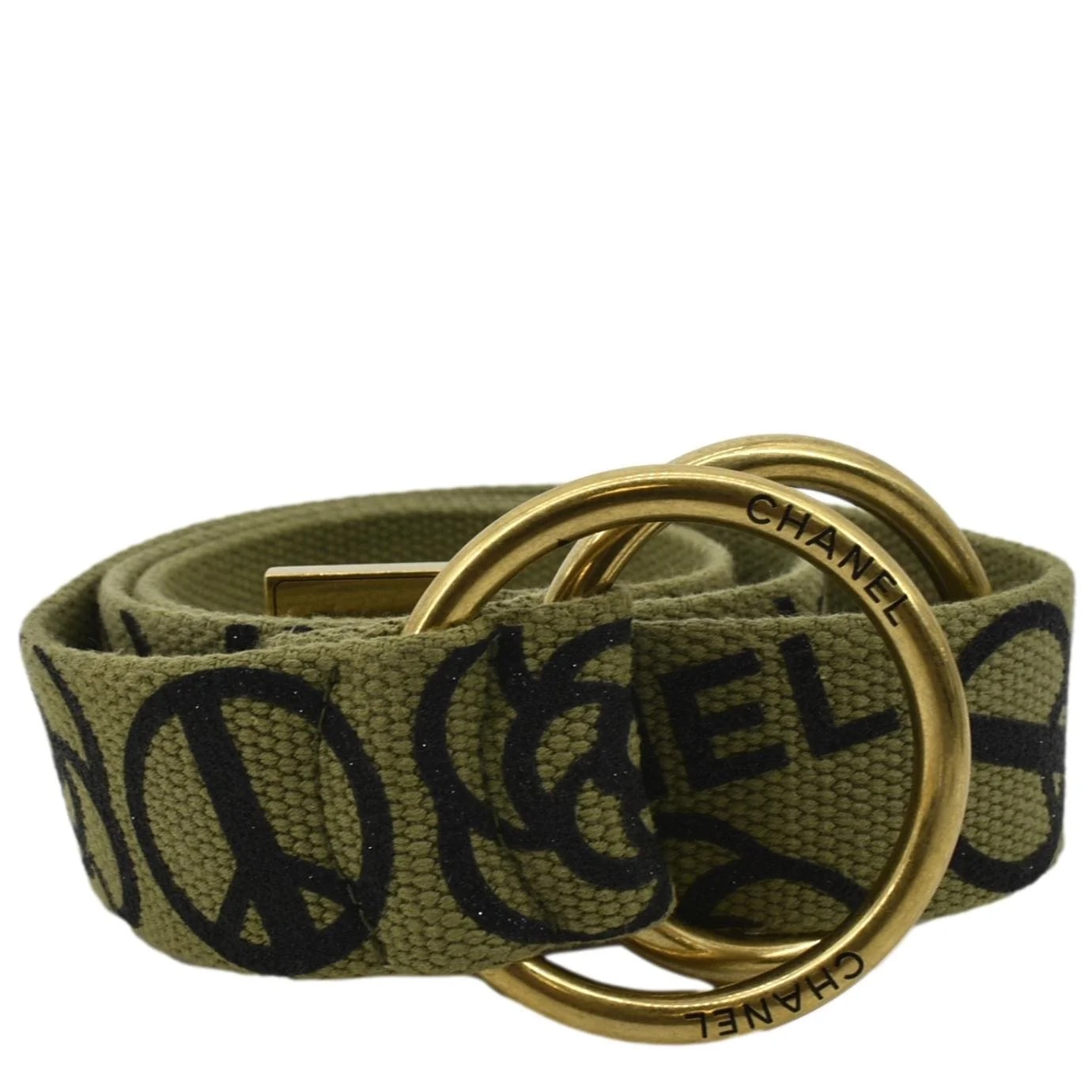 Chanel — Chanel CC Logo Embossed Belt — Accessory — resale