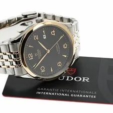Tudor 91651 1926 Date Automatic Black Dial Stainless Steel/rg F/S 2