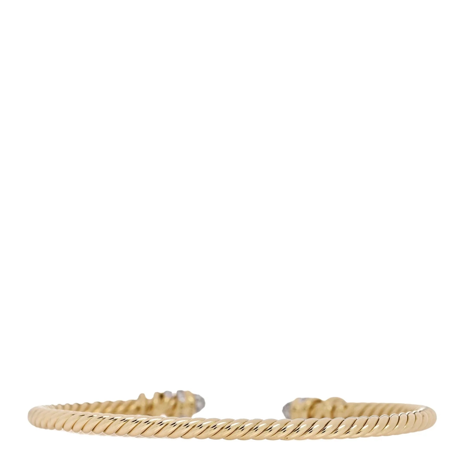 18K Yellow Gold 3mm Petite Helena Cablespira 2