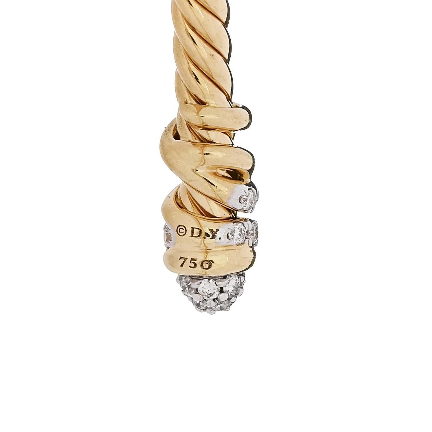 18K Yellow Gold 3mm Petite Helena Cablespira 3