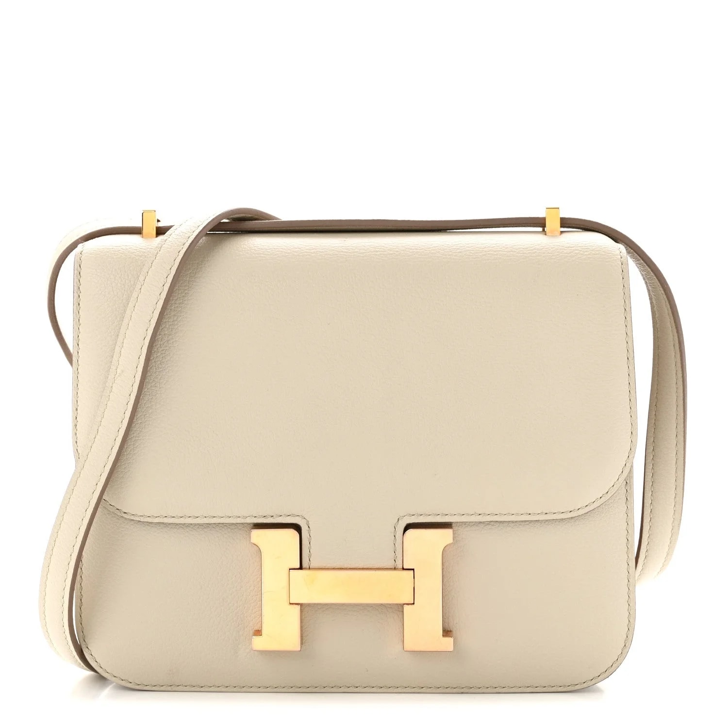 Hermès — Evercolor Constance 18 Perle — Handbag — resale