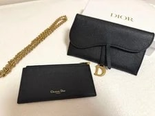 Dior — Christian Dior Saddle Long Wallet Logo Cha Item# — Handbag — resale