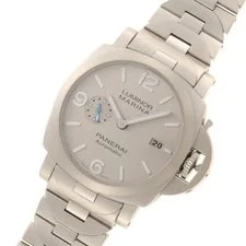 Panerai PAM00978 Luminor Marina 44MMWatches Silver Dial Steel 【472】 2