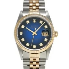 Rolex — Rolex Datejust 16233G 36mm Stainless Steel / Yellow Gold Blue #WW1445 — Watch — resale