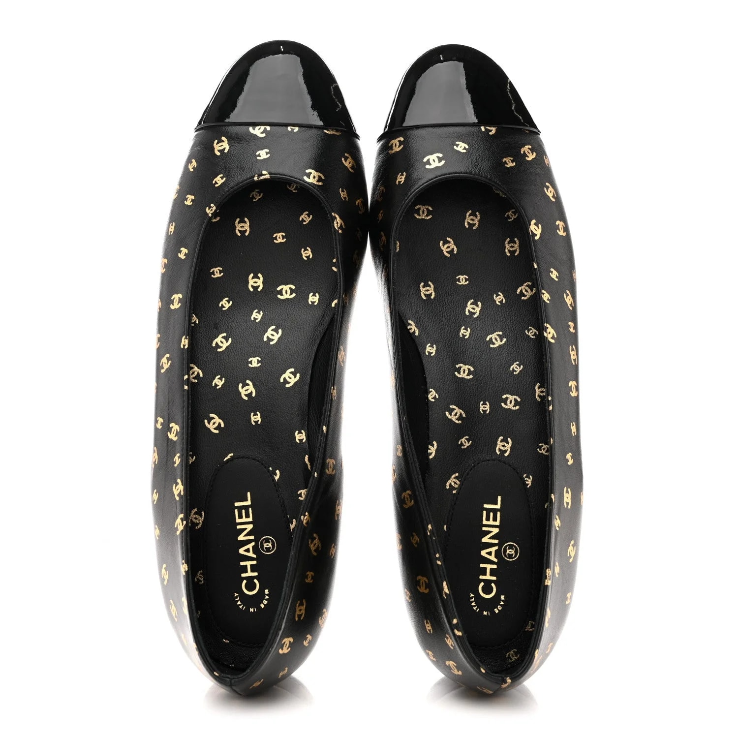 Printed CC Cap Toe Ballerina 2