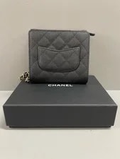 Chanel Classic Flap Wallet on Chain Card Holder Light HW [] 2