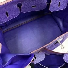 Hermes Birkin 40 Taurillon Iris N Stamp 4