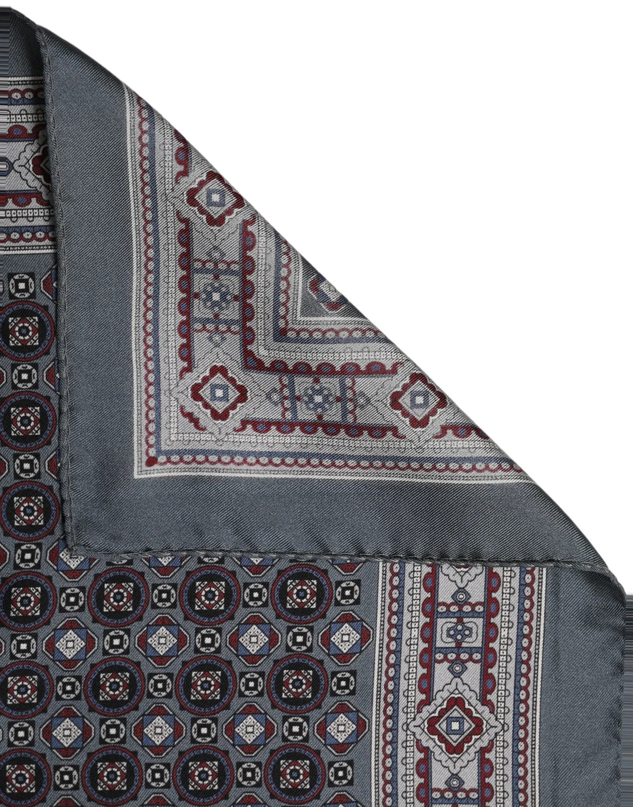 Dolce & Gabbana — Dolce & Gabbana Geometric Pocket Square Foulard Scarf — Accessory — resale