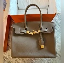 Hermès — Authentic Hermes Birkin 30 GHW Pristine Full Set Cannes — Handbag — resale