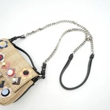 Fendi Double Micro Baguette Floral Appliqué Chain Strap 3