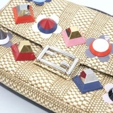 Fendi Double Micro Baguette Floral Appliqué Chain Strap 4
