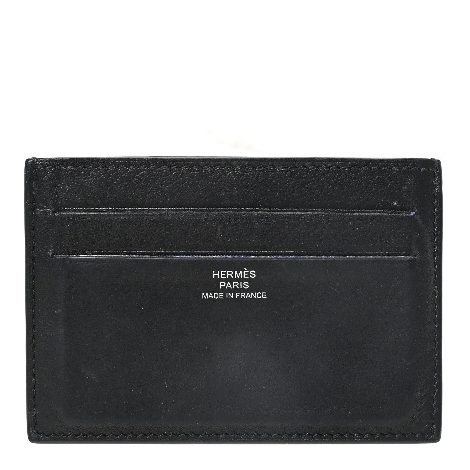 Hermès — Evercolor Citizen Twill Card Case de France Saphir — Accessory — resale