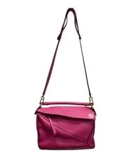 Authentic Loewe Small Puzzle Edge 2 Way W/ Strap F/J 4