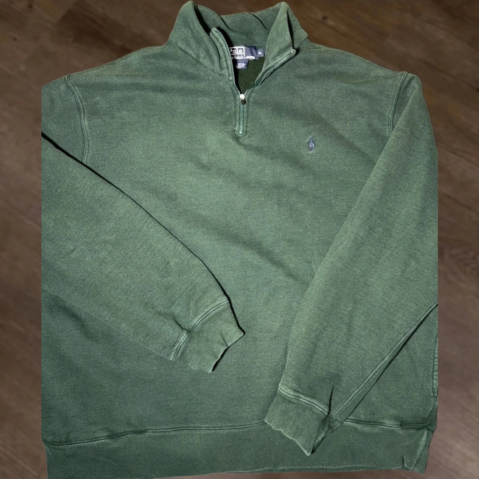 Polo Ralph Lauren — Polo Ralph Lauren Sweatshirt 1/4 Zip XL Heathers Dark — streetwear — resale