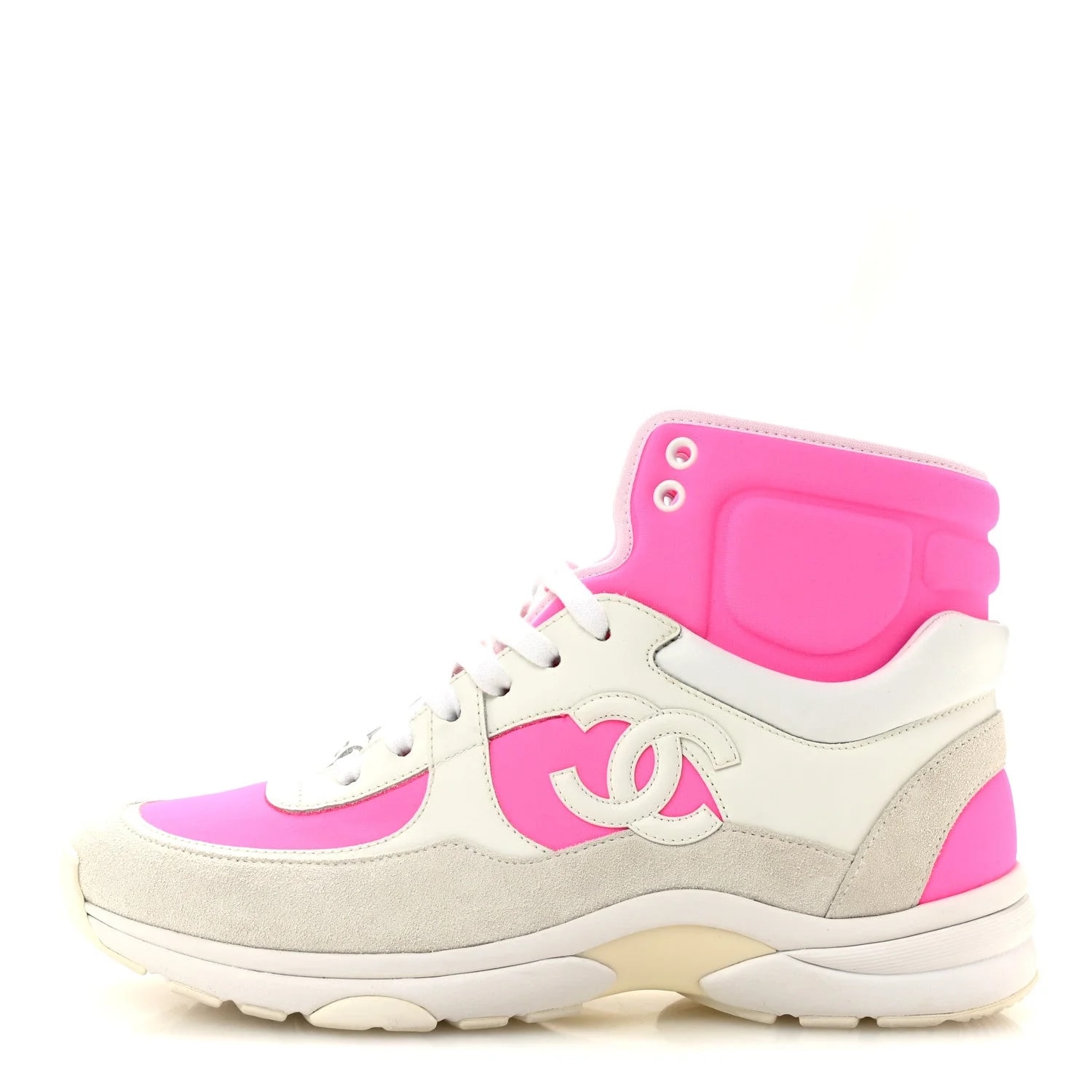 Chanel — Neoprene High Top CC 40 Fluo — Sneaker — resale