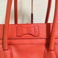 Celine Luggage Shopper With Ribbon Motif Auth 2