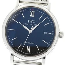 IWC Schaffhausen — IWC Schaffhausen Portofino IW356508 Date Black Dial Automatic Watch_971118 — Watch — resale
