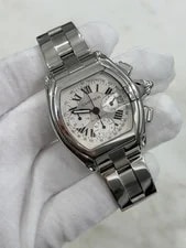 Cartier Roadster Chronograph Silver Dial Steel 43mm Auto ’s W62006X6 2
