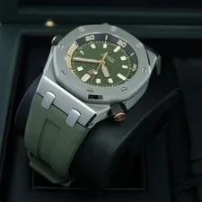 2025 Audemars Piguet Royal Oak Offshore Green Black 42mm 15720ST.OO.A052CA.01 4