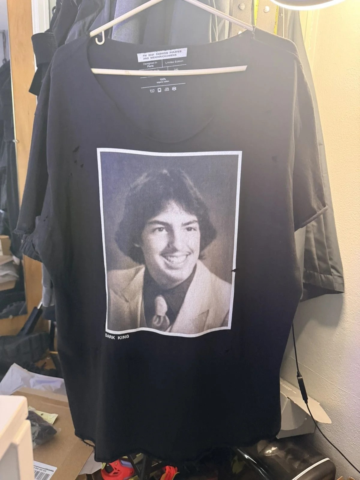Rick Owens — in Rick Owens Branded High School Pic Tee — streetwear — resale