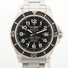 Breitling — Breitling Superocean II A17365C9/BD67 SS AT Black Dial 2 Extra Links — Watch — resale