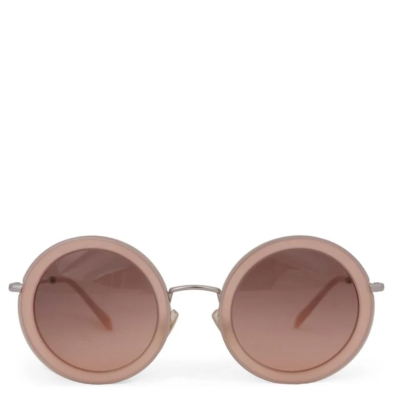 Miu Miu — MIU Nude Round Sunglasses MU59U — Accessory — resale