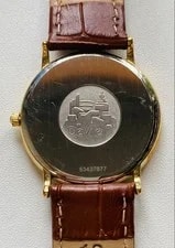 Omega Gold Leather With New Battery From Japan 4