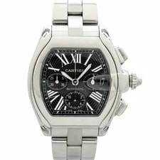 Cartier — Cartier W62020X6 Roadster Chronograph XL Silver Automatic Chronograph Date — Watch — resale