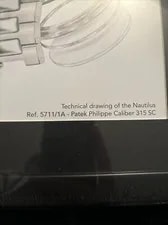 Patek Philippe Technical Drawing Nautilus Genuine 5711 Caliber 315 SC 3