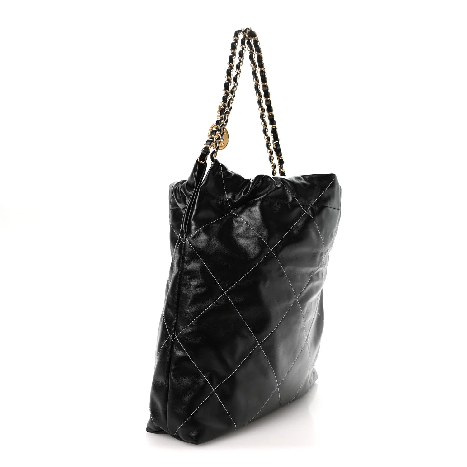 Shiny Stitched Chanel 22 4