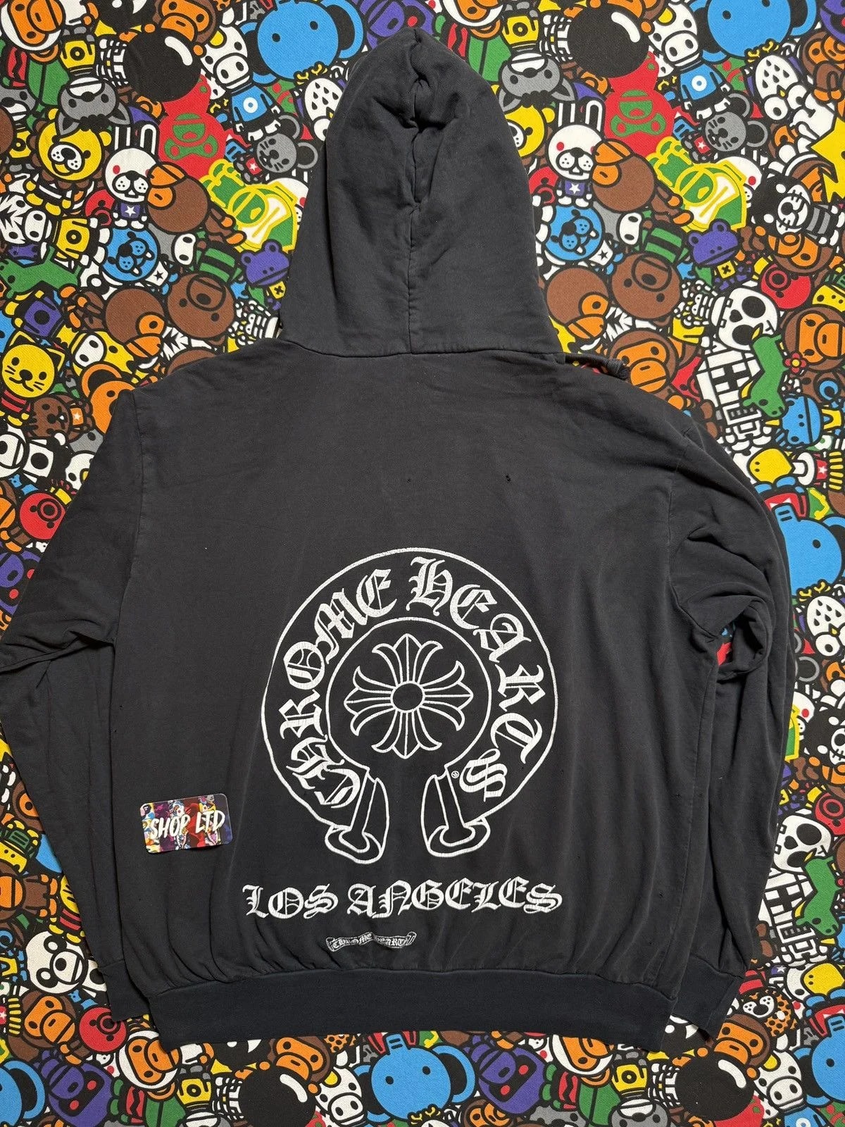 Chrome Hearts — Hearts Los Angeles Horseshoe Logo Zip Up Hoodie — streetwear — resale
